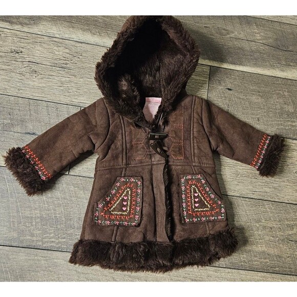 Nannette Kids Coat Winter Faux Fur 12 Months 90s Y2K - Picture 3 of 12